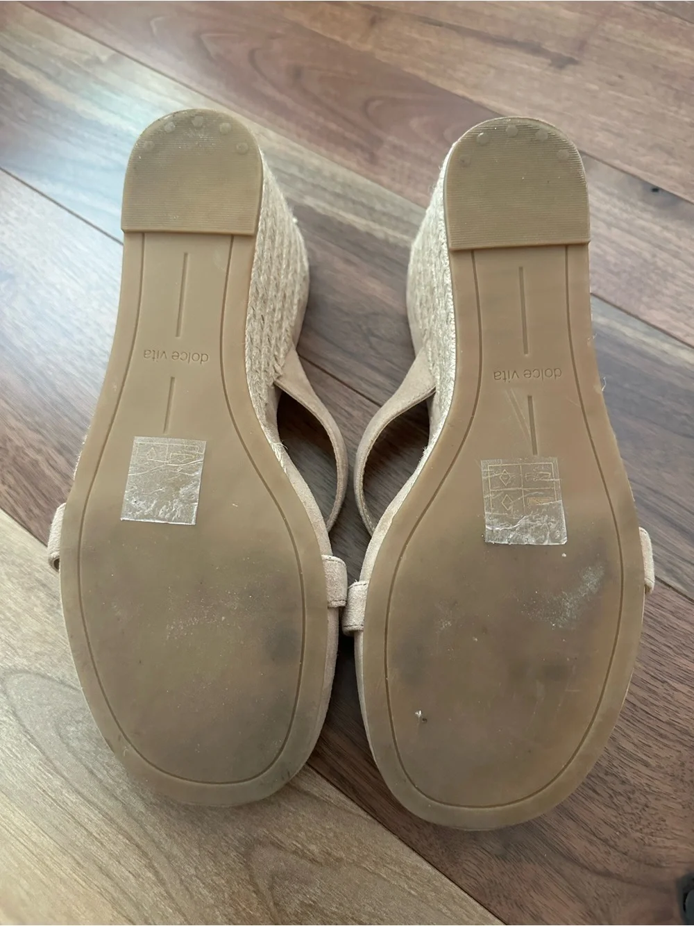Dolce Vita Helan Espadrille Wedges in Camel Suede; Size 8 - Picture 14 of 16